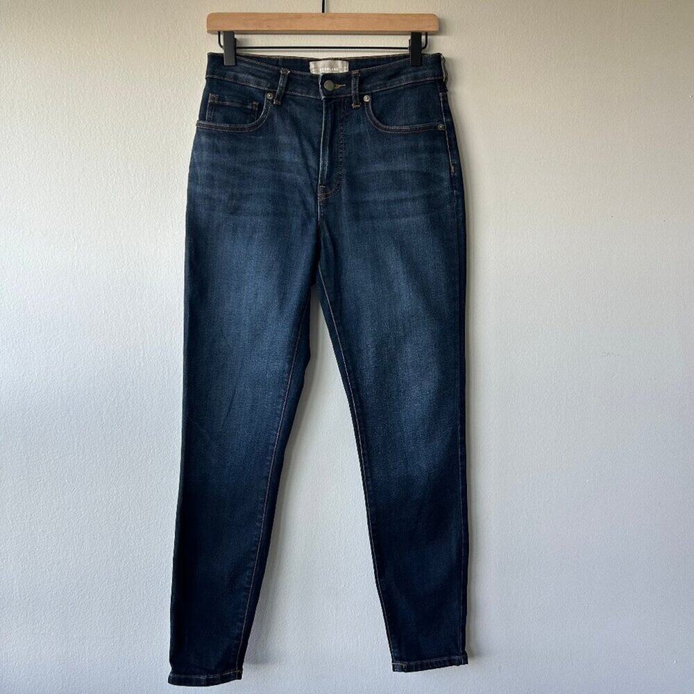Everlane Curvy Skinny Jeans Women 28 Dark Wash High Rise - Picture 2 of 10